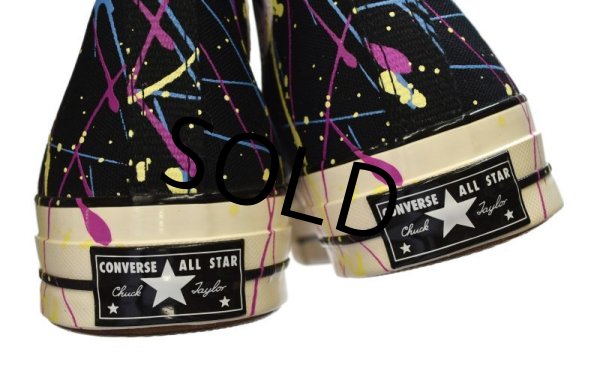 画像4: 【新品未使用】【コンバース】converse【CT70】【黒】【ペンキ加工】【チャックテイラー】【ハイカット】【サイズ29cm】  (4)