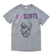 画像4: 【ビンテージ】【グレー×紫】【I ❤ SLOFFS】ナマケモノ Tシャツ 【サイズS】  (4)