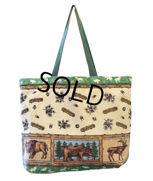 画像3: ハンドメイド【YELLOW STONE】【総柄トートバッグ】  (3)