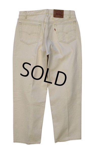 画像4: 【ビンテージ】【USA製】【LEVI'S】【リーバイス５６０】560【デニムパンツ】【オフホワイト】白【36Ｘ30】  (4)