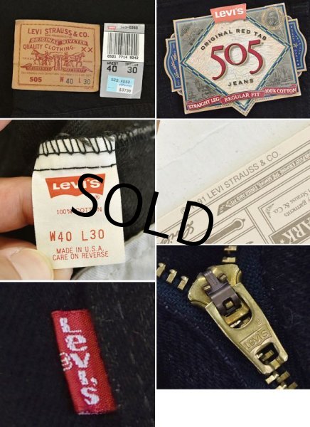画像3: 90's【デッドストック】【USA製】【LEVI'S】【リーバイス】５０５【505 0260】【デニムパンツ】【40×30】  (3)