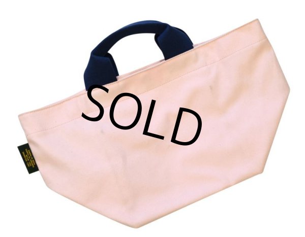 画像4: フランス製【HERVE CHAPELIER】【エルベシャプリエ】【ピンク×紺】【キャンバス】 【トートバッグ】  (4)