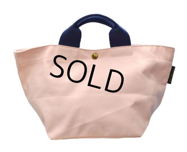 画像6: フランス製【HERVE CHAPELIER】【エルベシャプリエ】【ピンク×紺】【キャンバス】 【トートバッグ】  (6)