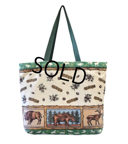 画像5: ハンドメイド【YELLOW STONE】【総柄トートバッグ】  (5)