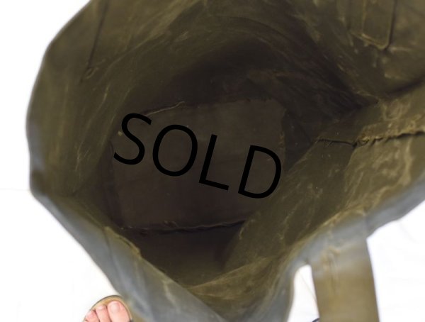 画像5: 40’s【ビンテージ】【米軍実物】【U.S.ARMY】【オイルドコットン】【トートバッグ】  (5)