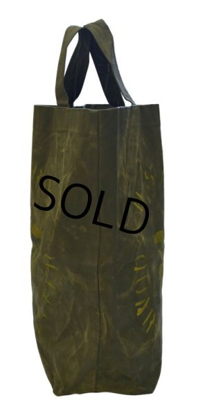 画像3: 40’s【ビンテージ】【米軍実物】【U.S.ARMY】【オイルドコットン】【トートバッグ】  (3)