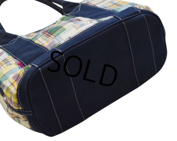 画像4: 程度良好【J.CREW】Jクルー【パッチワーク】【トートバッグ】【ミニトート】  (4)