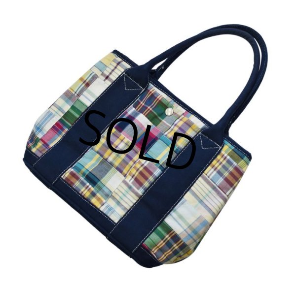 画像5: 程度良好【J.CREW】Jクルー【パッチワーク】【トートバッグ】【ミニトート】  (5)