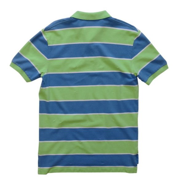 画像3: 【ラルフローレン】 【POLO ralph lauren】【黄緑x水色x白】【ボーダー】【ポロシャツ】 【サイズM】   (3)