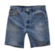 画像1: 【ビンテージ】【USA製】【LEVI'S】【リーバイス】５０５【505】ショートカットデニム【ショートパンツ】【W36】  (1)