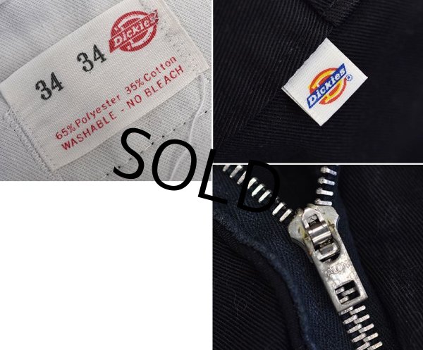 画像3: 【ビンテージ】オールド【ディッキーズ】【Dickeis】【黒・ブラック】【ワークパンツ】【34ｘ34】  (3)