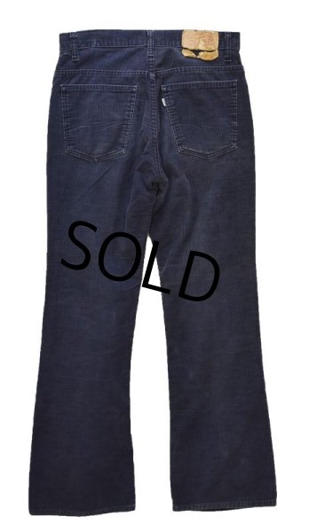 画像4: 80's【ビンテージ】【USA製】【LEVI'S】【リーバイス517】ブーツカット【紺】ネイビー【コーデュロイパンツ】【517】【32x32】  (4)