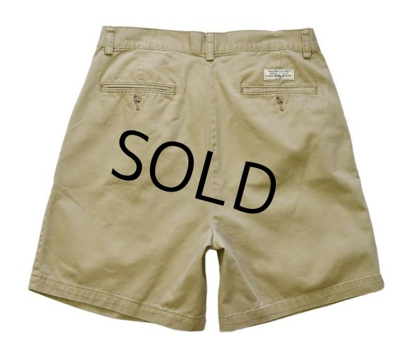 画像3: 【ラルフローレン】【ベージュ】【２タックショートパンツ】 【短パン】【ショーツ】【W32】  (3)