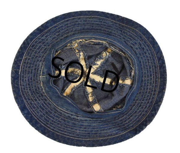 画像2: 30's【ビンテージ】U.S.ARMY【M37】デニムハット【デイジーメイハット】【57cm程度】  (2)