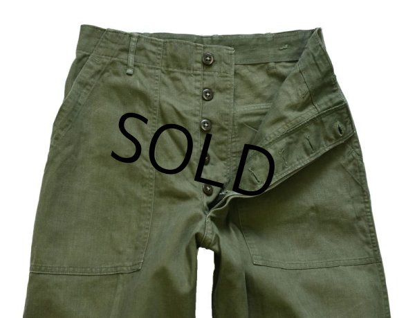 画像5: 40's~50's【ビンテージ】 U.S.ARMY 【ヘリンボーンツイル】M-47【HBTパンツ】 M47【ベイカーパンツ】【SMALL】  (5)