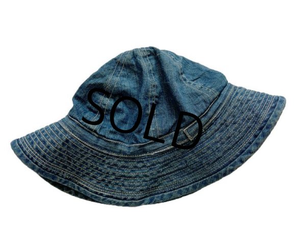 画像4: 30's【ビンテージ】U.S.ARMY【M37】デニムハット【デイジーメイハット】【57cm程度】  (4)