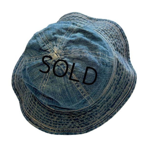 画像7: 30's【ビンテージ】U.S.ARMY【M37】デニムハット【デイジーメイハット】【57cm程度】  (7)