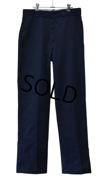 画像2: USA製【ビンテージ】【ディッキーズ】【Dickies】【ネイビー・紺】【ワークパンツ】【34×34】  (2)