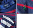 画像2: 【ラルフローレン】【POLO ralph lauren】【紺×白×赤】【フード付き】【カットソー】パーカー【サイズＭ】  (2)