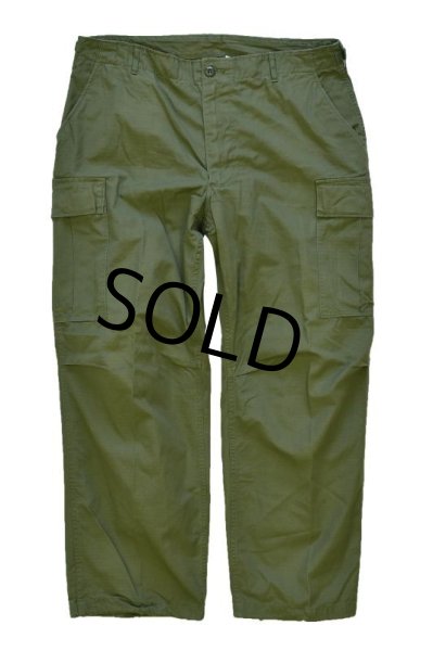 画像2: 【60's】【米軍実物】【ビンテージ】 【U.S.ARMY】【リップストップ】【ジャングルファティーグパンツ】【L-R】  (2)