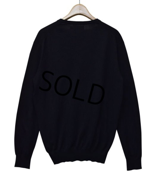 画像3: 程度良好!!【ラルフローレン】【黒】【Vネック】【コットンセーター】【サイズM】   (3)