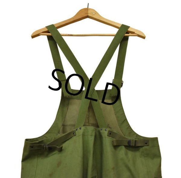画像6: 40's ビンテージ【米軍実物】【U.S.NAVY】【レイントラウザーズ】【ウェットウェザートラウザーズ】 【サイズSMALL】【オーバーオール】  (6)