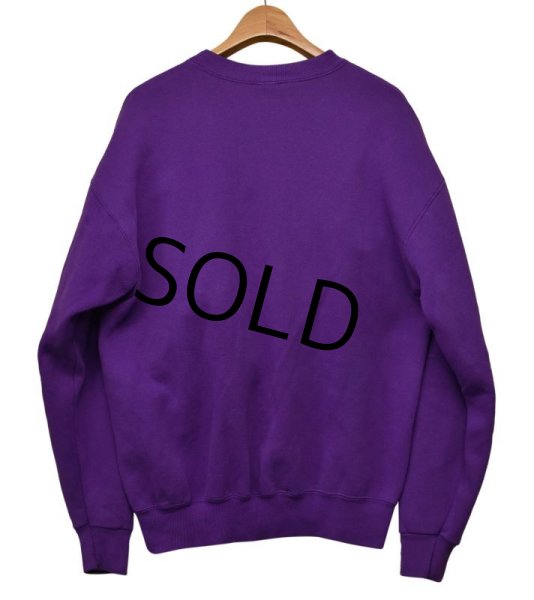 画像4: USA製【ビンテージ】【紫】【GIANTS RIDGE】【針葉樹プリント】スウェット【サイズＬ/ＸＬ】  (4)