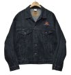 画像1: 【ビンテージ】international denim【ハリウッドピクチャーズ】黒【デニムジャケット】Ｇジャン【サイズＸＬ】  (1)