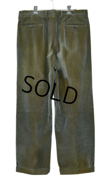 画像4: 【ビンテージ】イタリー製【Zanella】ノードストローム【ザネッラ】2タック【コーデュロイパンツ】【キャメル×水色】【サイズ35】  (4)