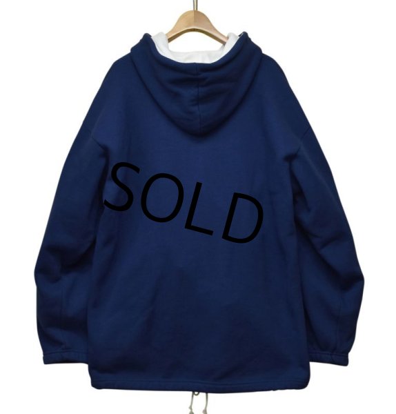 画像3: 80's【ほぼ未使用】【USA製】【ビンテージ】【紺】無地【パーカー】【サイズＸＬ】  (3)