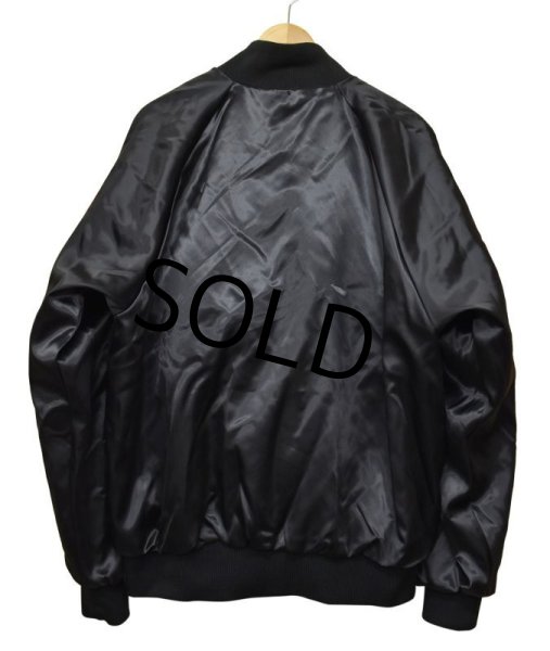 画像3: 【USA製】【ビンテージ】【AUBURN sportswear】【黒】【BULL CITY STEAKHOUSE】ナイロンブルゾン【サテンジャケット】【サイズＸＬ】  (3)
