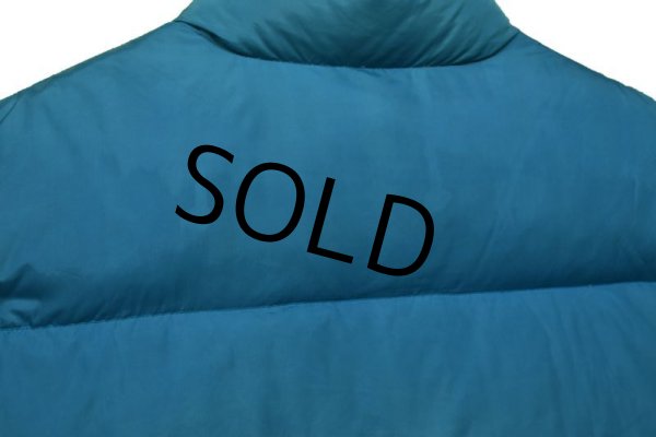 画像4: 【ビンテージ】【L.L.bean】刻印ボタン【L.L.ビーン】水色【ダウンベスト】【サイズＸＬ】  (4)