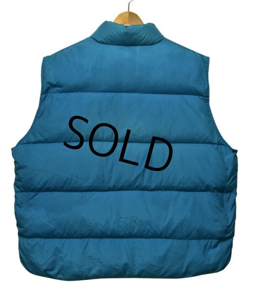 画像3: 【ビンテージ】【L.L.bean】刻印ボタン【L.L.ビーン】水色【ダウンベスト】【サイズＸＬ】  (3)