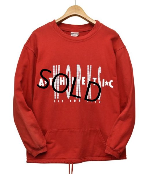 画像1: 【ビンテージ】【赤】【ATHLETIC　WORKS】【スウェット】  (1)