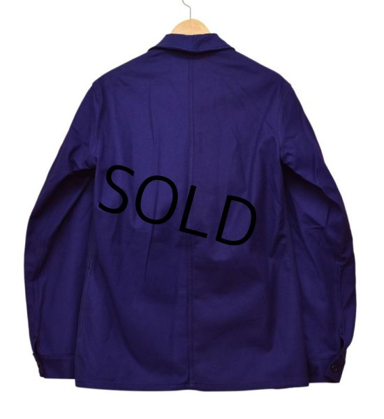 画像3: 【デッドストック】【ビンテージ】【ナス紺】フランス【フレンチカバーオール】【ワークジャケット】【サイズ88-76】  (3)