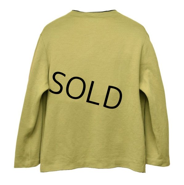 画像3: フランス製【ビンテージ】Jean Coulon【うす黄緑×黒】【銀ボタン】【カーディガン】【サイズ4】  (3)