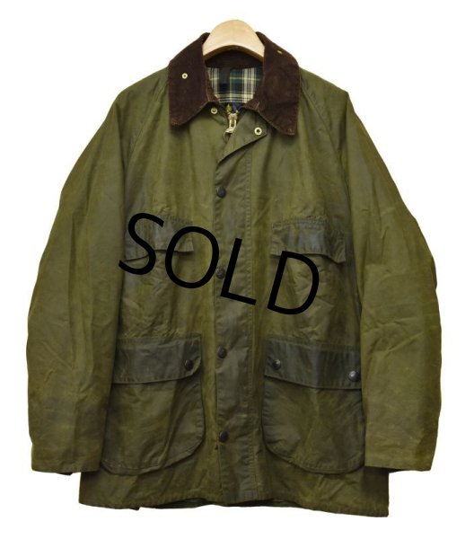 画像1: 80's【ビンテージ】【イングランド製】 【バブアー】【Barbour】ビデイル【オリーブ】【４ポケット】２ワラント【オイルドジャケット】  (1)