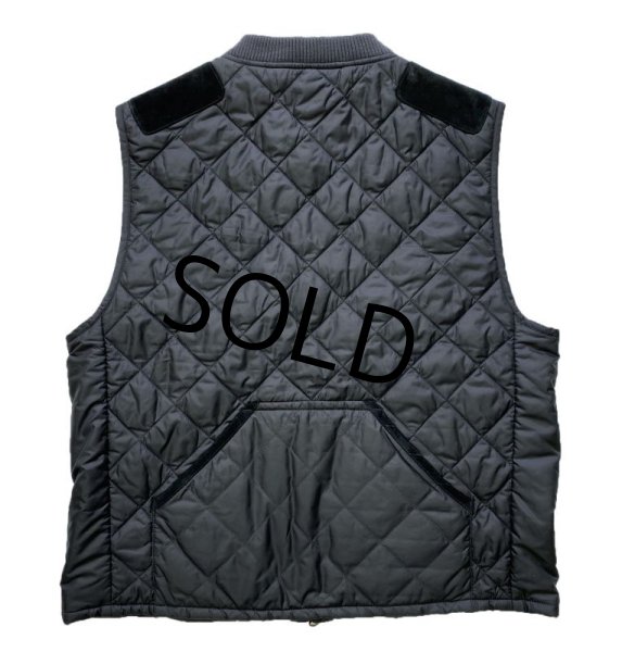 画像3: 新品未使用【ラルフローレン】【黒】【肩スエード】【キルティングベスト】【サイズL】  (3)