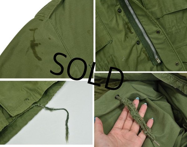 画像3: 【60's】【ビンテージ】米軍実物【U.S.ARMY】2'nd【2型】【M-65】アルミジップ【フィールドジャケット】【L-Short】  (3)