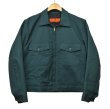 画像1: 【USA製】【デッドストック】【RED KAP】レッドキャップ【緑】【裏キルティング】【ジップアップブルゾン】【サイズＭ】   (1)
