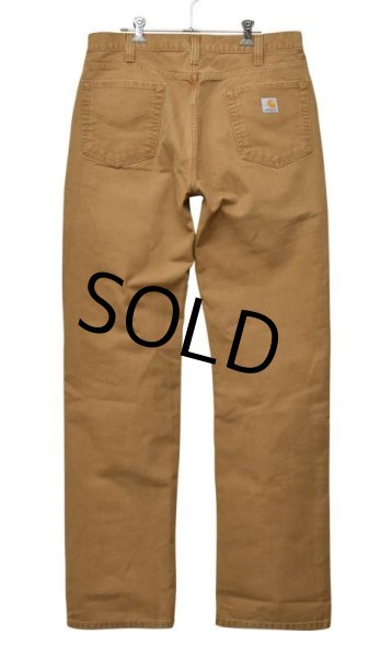 画像4: 【ビンテージ】【carhartt】カーハート【リラックスフィット】【ライトブラウン】コットンパンツ【ワークパンツ】【34×34】  (4)