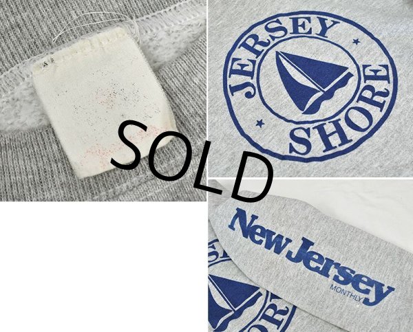画像2: 80’ｓ~【ビンテージ】【グレー】【JERSEY SHORE】【New Jersey MONTHLY】【スウェット】  (2)