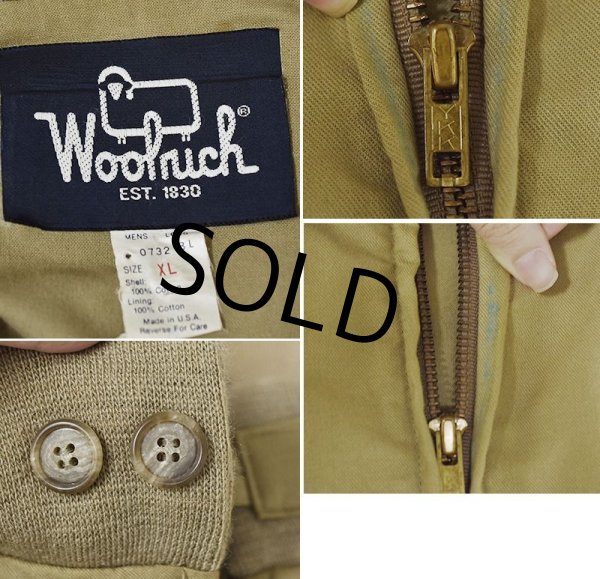 画像2: USA製【ビンテージ】woolrich【ウールリッチ】【ベージュ】【ブルゾン】【サイズXL】  (2)