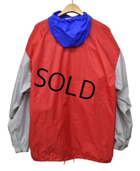 画像3: フランス製【ビンテージ】【K-WAY】ケーウェイ【赤×青×白】【アノラックパーカー】【サイズL】  (3)