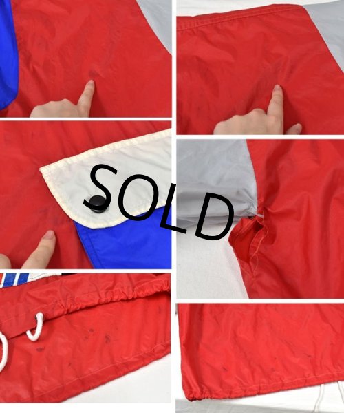 画像4: フランス製【ビンテージ】【K-WAY】ケーウェイ【赤×青×白】【アノラックパーカー】【サイズL】  (4)