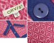 画像2: 【ビンテージ】【ORVIS】 【オービス】【ピンク×紺】 【フリースカーディガン】レディース古着【サイズＳ】  (2)