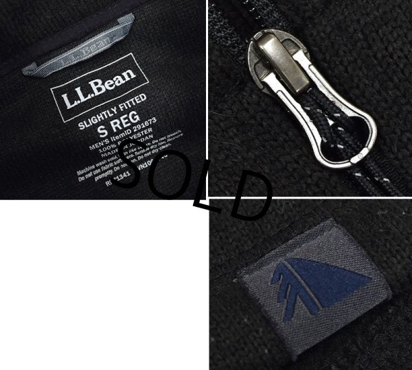 画像2: 【ビンテージ】L.L.Bean 【ＬＬビーン】【黒】【フルジップ】【フリースジャケット】【サイズＳ】  (2)