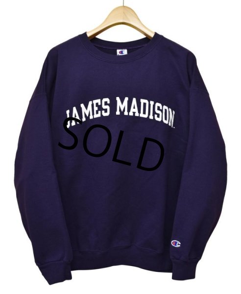 画像1: ビンテージ【チャンピオン】【JAMES MADISON】【紺紫】【スウェット】【サイズXL】  (1)