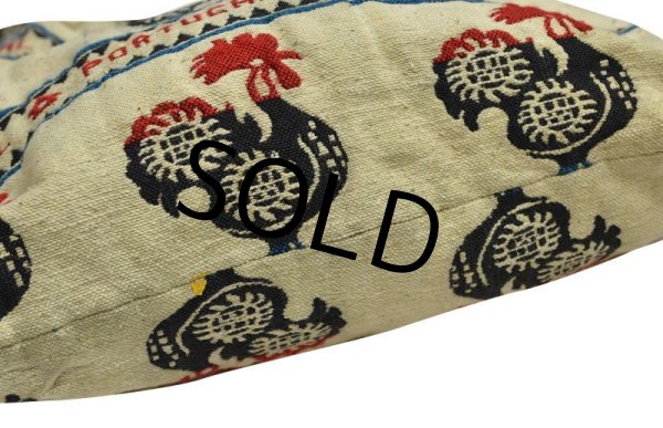 画像5: 【ビンテージ】 ポルトガル【ニワトリ柄】【ハンドバッグ】   (5)