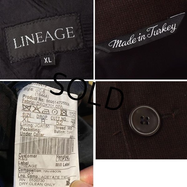 画像2: 【トルコ製】【LINEAGE】【ブラウン】【レーヨンジャケット 】【サイズＸＬ】  (2)